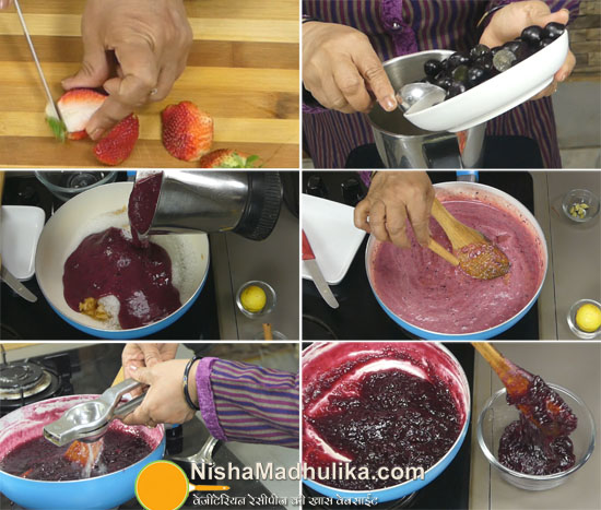 homemade mixed fruit jam 