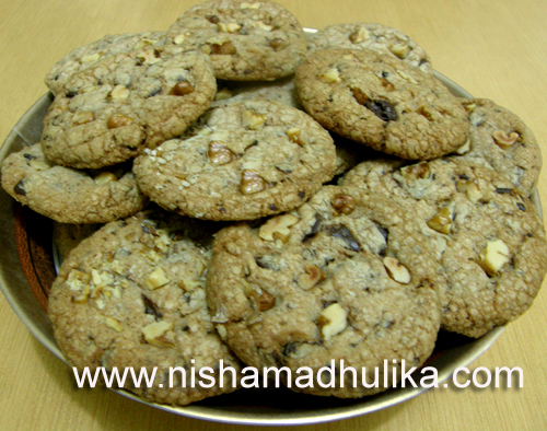 Chocolate Walnut Cookies Recipe