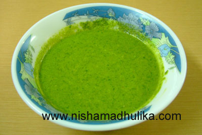 Green Coriander Chutney Recipe Dhaniya Ki Chatni Nishamadhulika Com