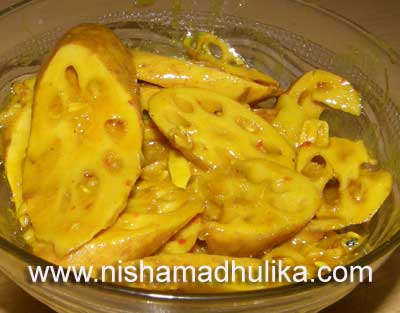 Lotus Stem Pickle Recipe