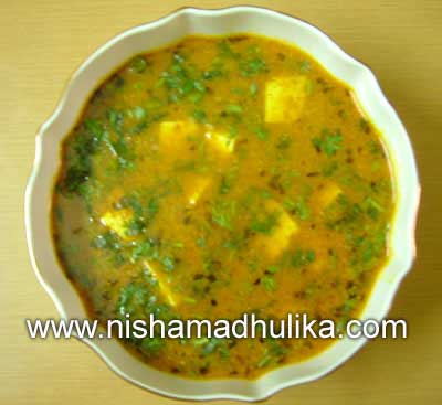 matar paneer recipe in Hindi