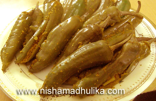 Green Chilli Buttermilk Pickle Recipe