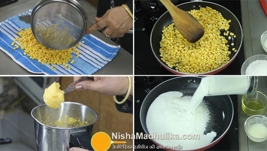 chana dal burfi recipe