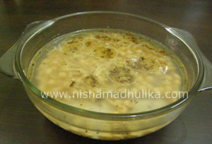 How to cook Kabuli Chana Pulao in Microwave
