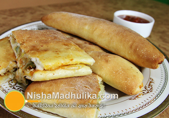 Cheese Pizza Pockets Recipe - Nishamadhulika.com