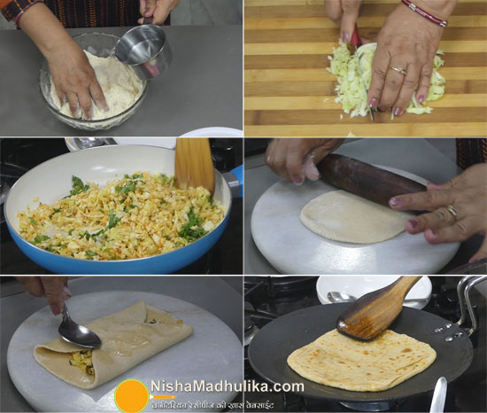 stuffed cabbage parantha recipe